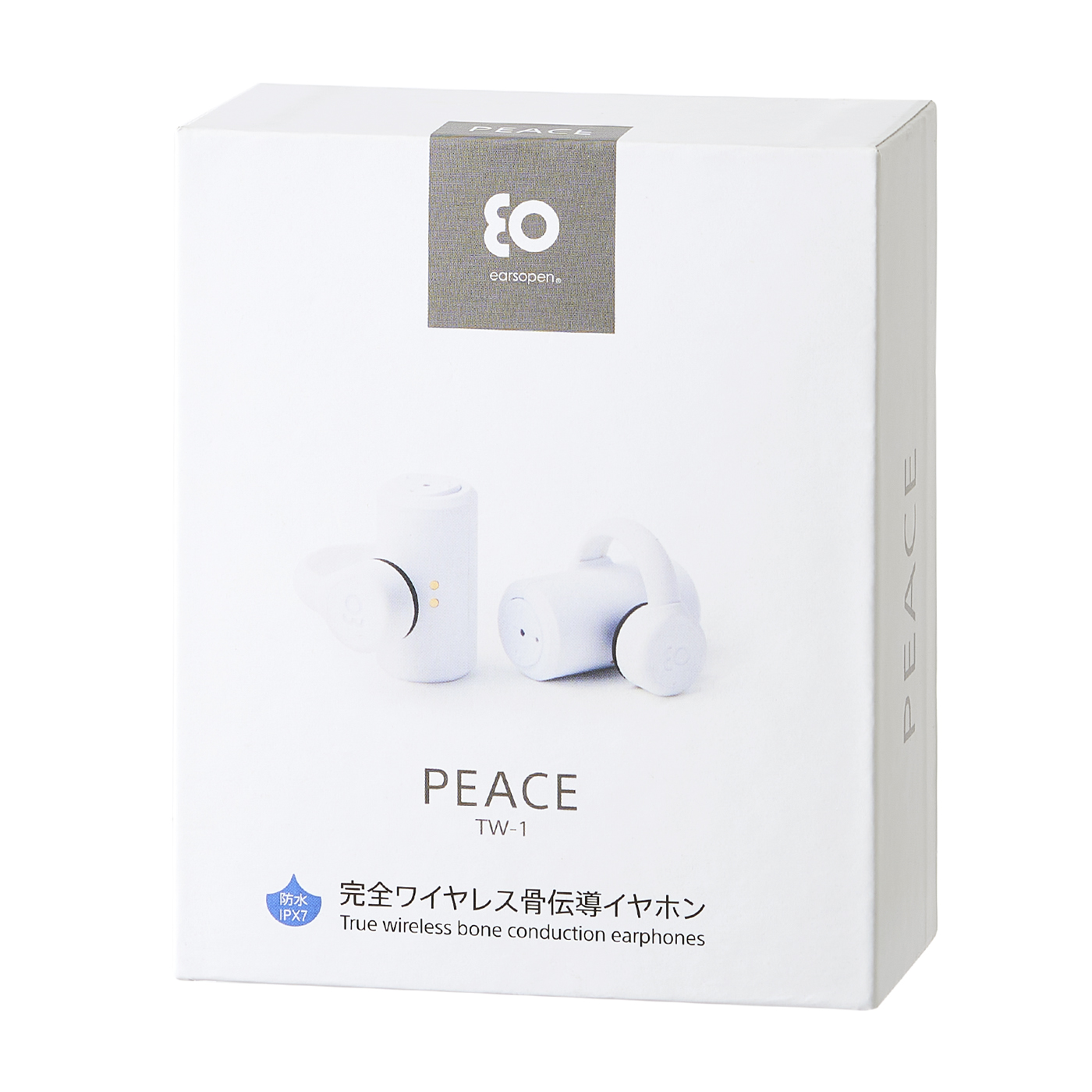 程度極上 BoCo 完全ワイヤレス Bluetooth 骨伝導イヤホン（ホワイト） earsopen PEACE TW-1 WHITE P イヤホン、ヘッドホン 