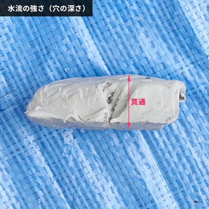 厚さ40mmのパテを貫通するほどのパワー