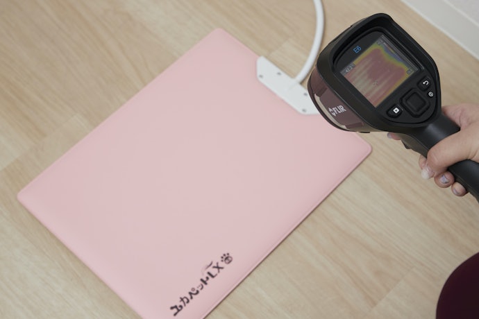 表面温度のムラもほぼなし。全面が均一に温まる