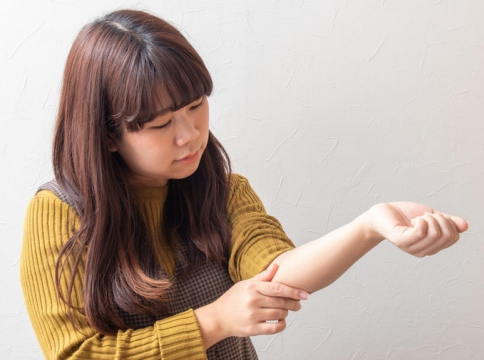 しっとり感を味わえる。なめらかな肌触りは入浴後も続いた