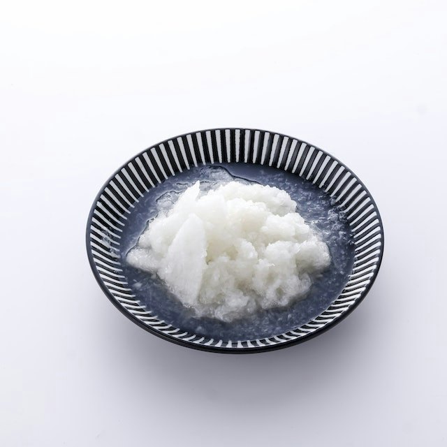 粒がそろったきれいな大根おろし。最後までほとんど使い切れたのも好印象
