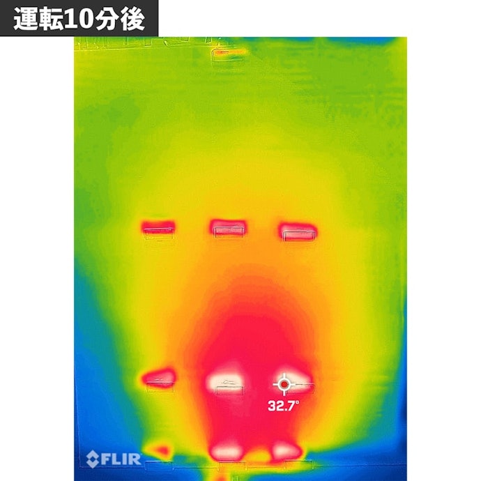 膝下はしっかり暖まった。キッチン用のスポット暖房におすすめ