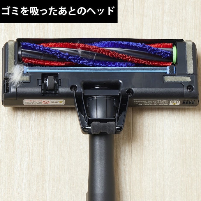 ヘッドに毛が絡まりにくい。ダストケースなどは水洗いに対応