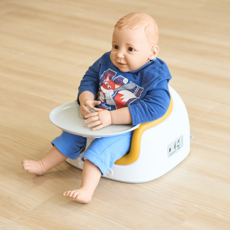 【美品】バンボ Bumbo イエロー ベビーソファ 赤ちゃん 離乳食 お風呂 バンボ(Bumbo)公式ベビーソファ プレートレイセット｜ミモザイエロー