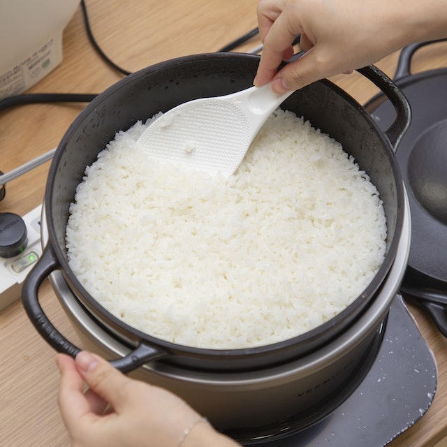 ごはんがふっくら炊き上がる。冷めても味が落ちずにおいしい