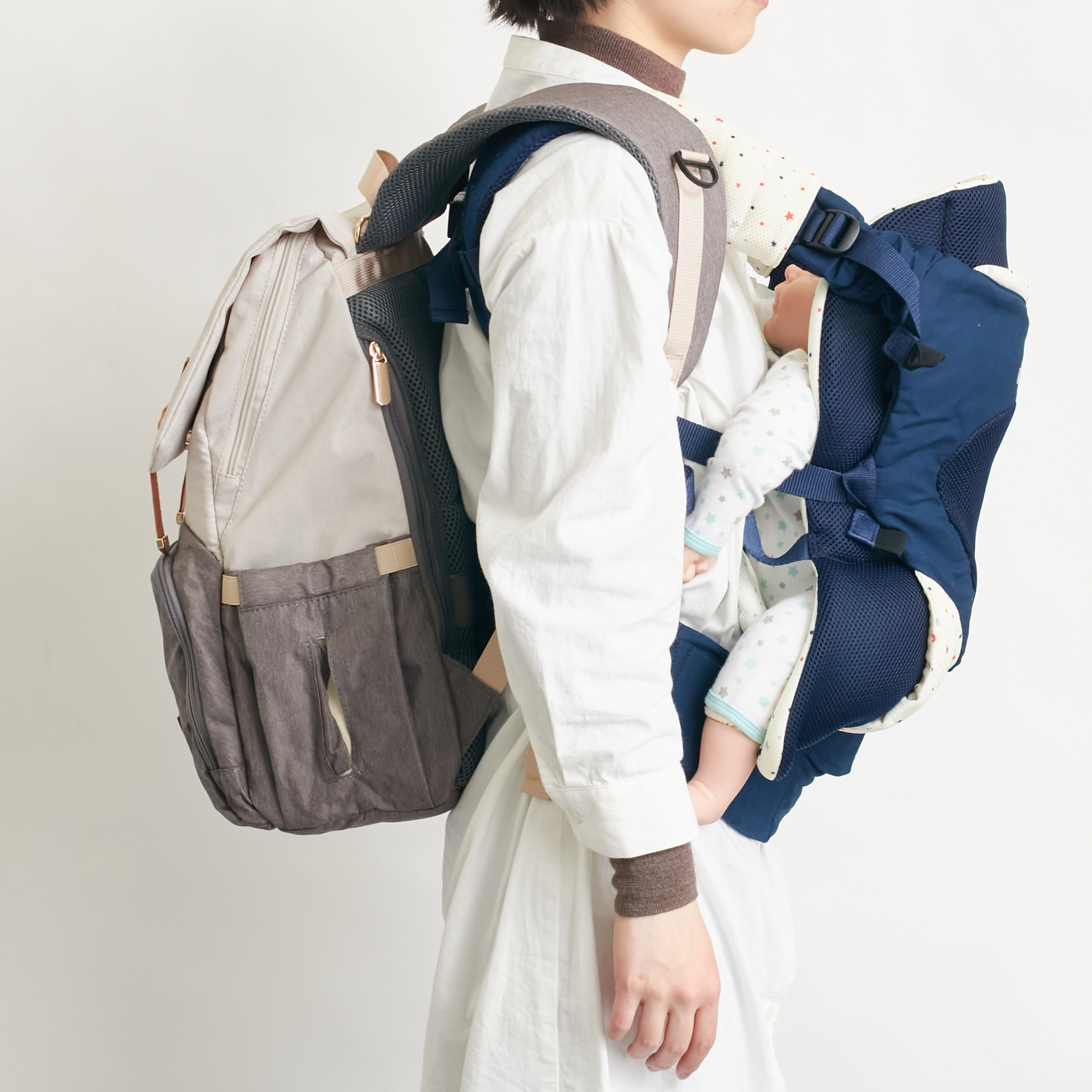 honey&blue マザーズバッグ リュック マザーズリュック ママバッグ メンズ レディース 軽量 大容量 高密度クッション 保温ポケット USBブラック honey\u0026blue] マザーズバッグ リュック マ