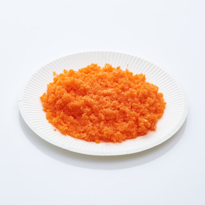 にんじんのみじん切りが、短時間で均一に刻めた。調理スピードはトップクラス