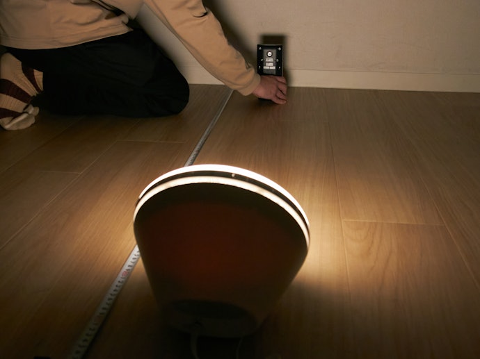 中距離でも光量はいまひとつ。寝返りすると気づけない可能性も