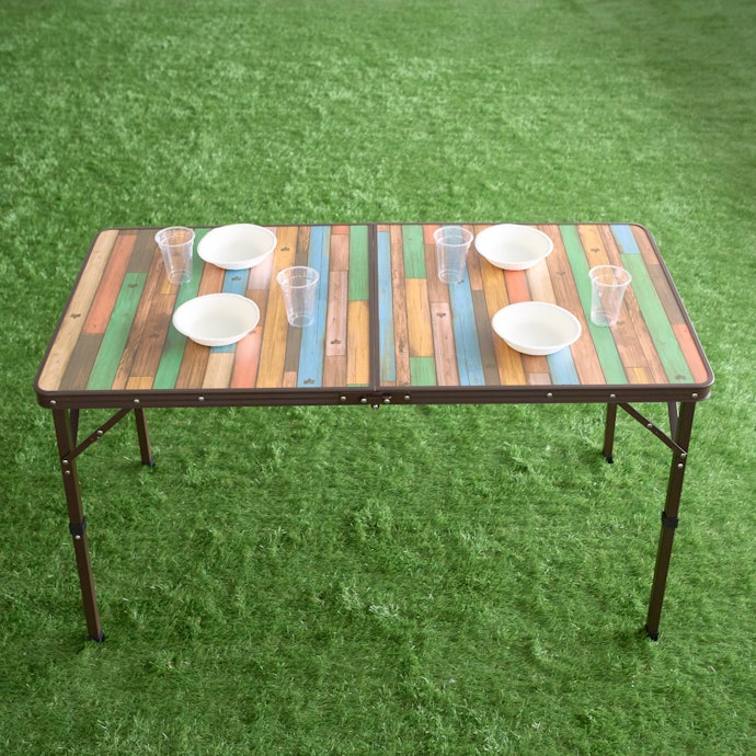 ロゴス Old Wooden 丸洗いダイニングテーブル 12060をレビュー ロゴス Old Wooden 丸洗いダイニングテーブル 12060をレビュー