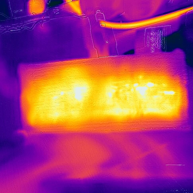 全体がまんべんなくあたたまる。温度が低い箇所もない