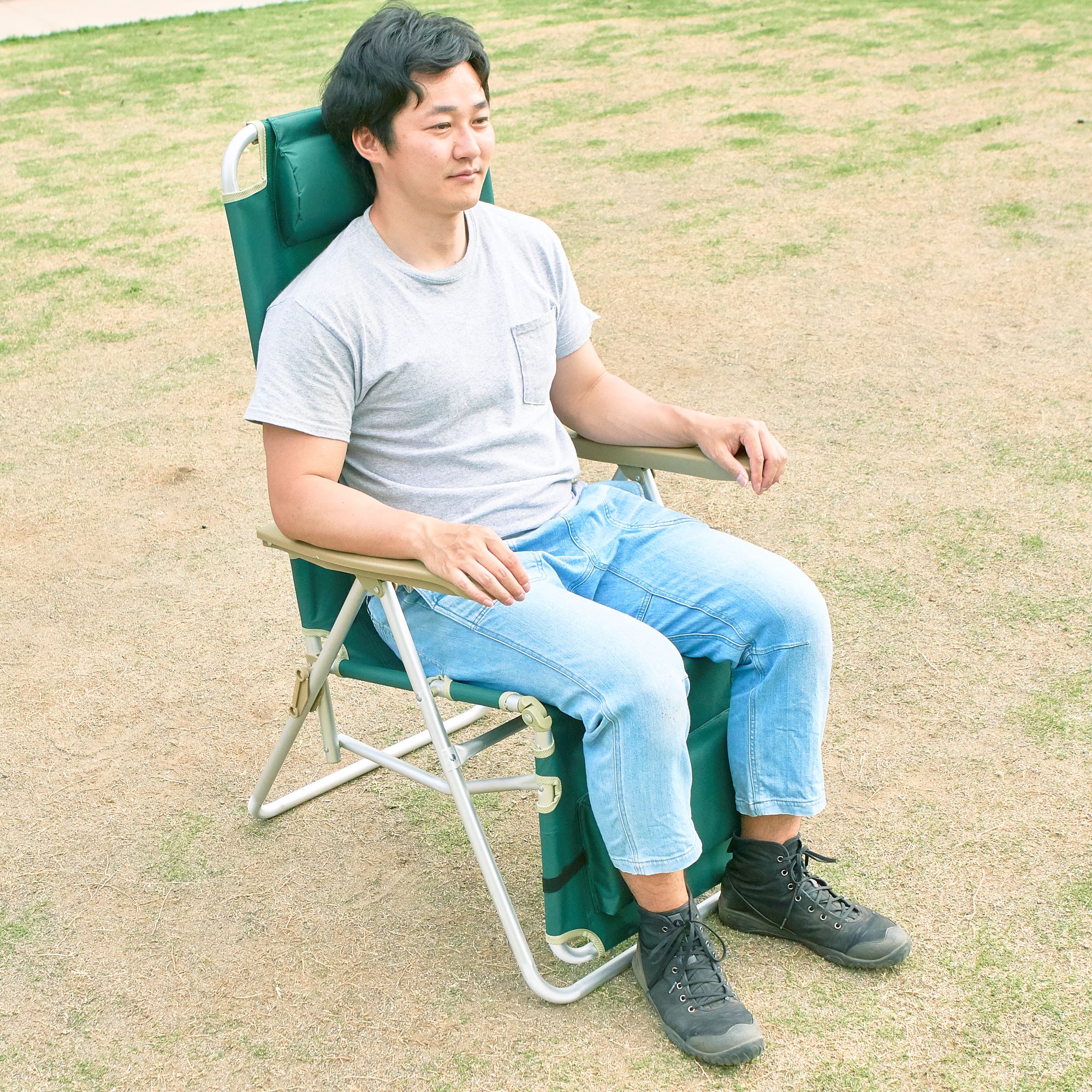 キャプテンスタッグ アルミリラックスチェアをレビュー！クチコミ