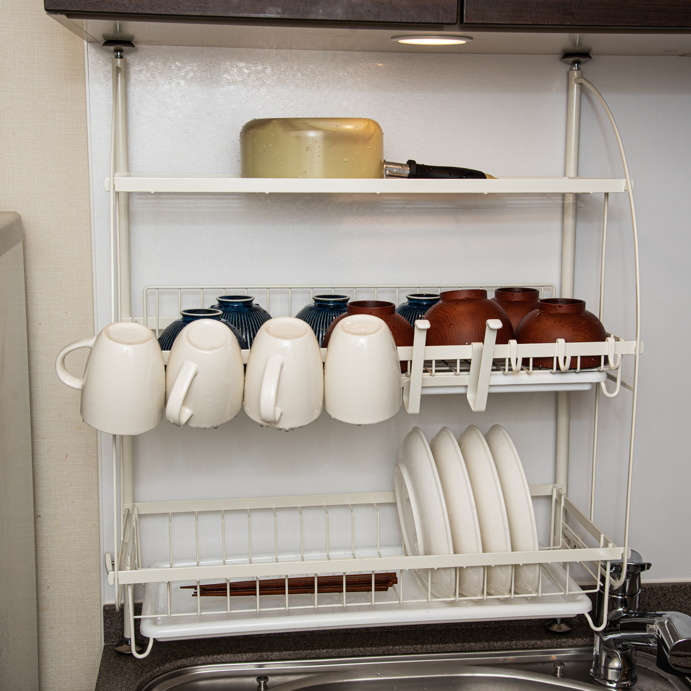 アール 突っ張り水切り3段ラック SRN-511をレビュー！クチコミ・評判を