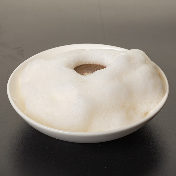 弾力のある泡を素早く作れる。控えめな香りも好印象