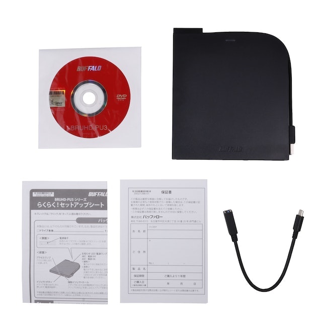 バッファロー ポータブルブルーレイドライブ BRUHD-PU3-BKをレビュー バッファロー ポータブルブルーレイドライブ BRUHD-PU3-BKをレビュー