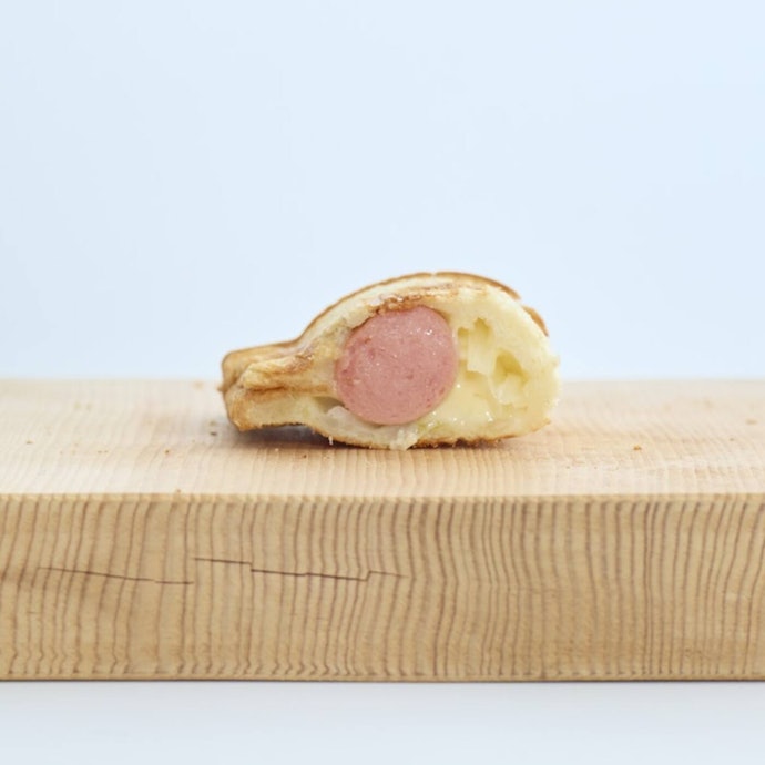 食パン1枚で作れるのも特徴。耳をすき間なく圧着し具材がこぼれない