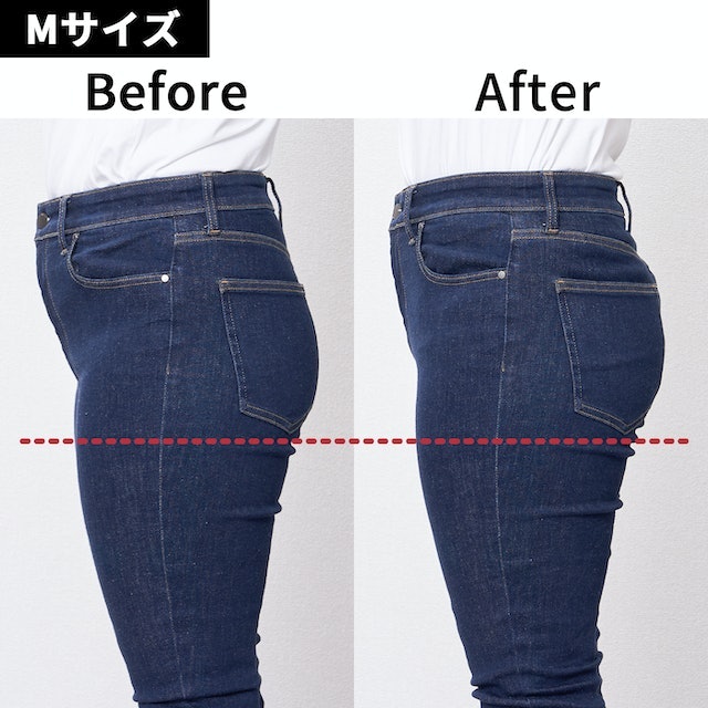 着用によるヒップアップは叶う。お腹まわりの補正効果は物足りない