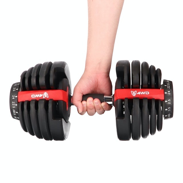 可変式ダンベル 4WD 2.5kg-24kg 1個 4WD 可変式ダンベル 24kg 2個セットをレビュー!クチコミ・評判