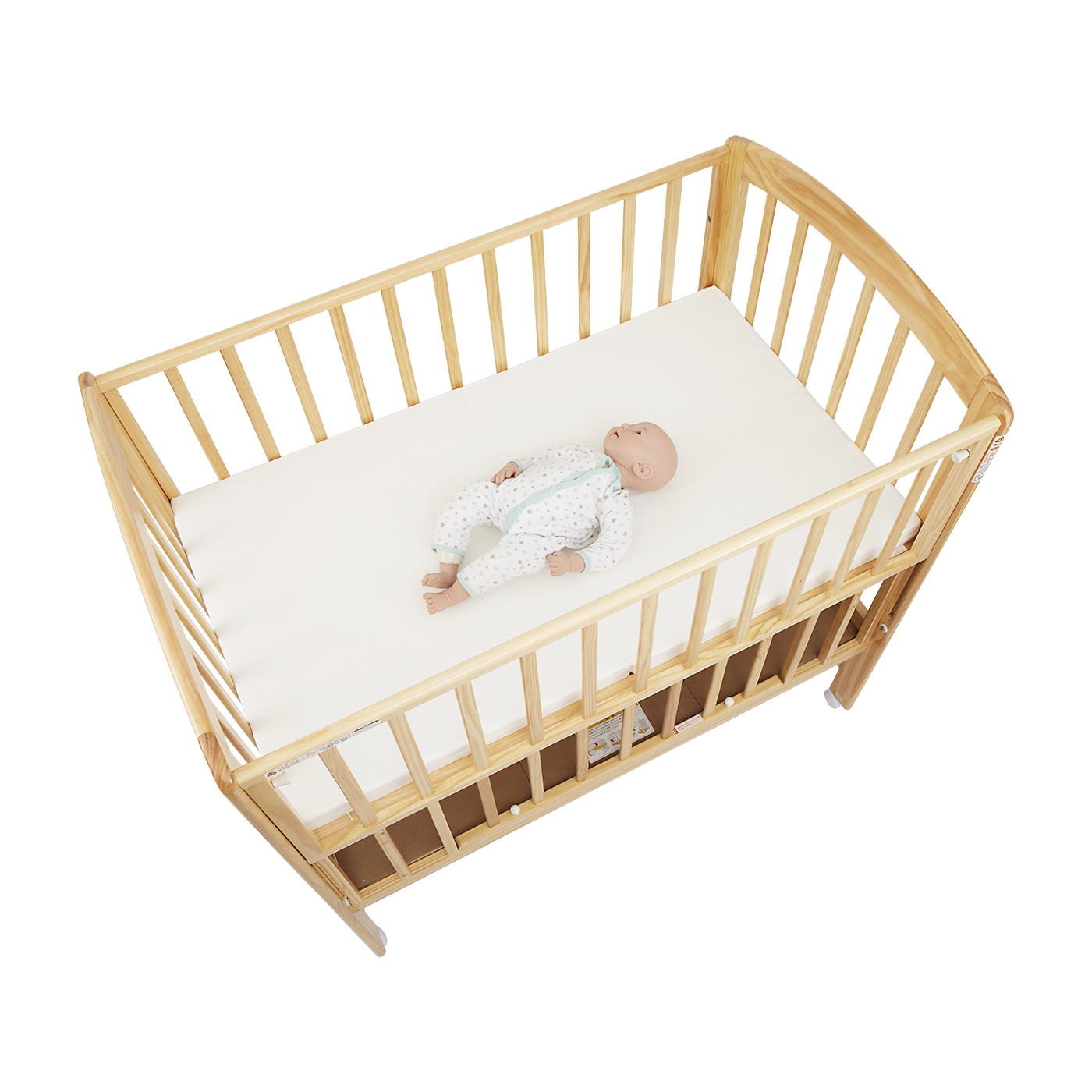 KATOJI ハイポジションベビーベッド アーチ ナチュラル ハイポジションベビーベッドⅡ アーチ （ナチュラル）」について