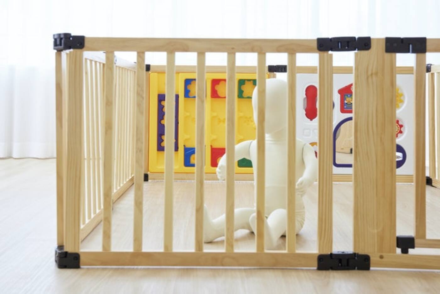 日本育児 木のミュージカルキッズランドDX おもちゃパネル付きを