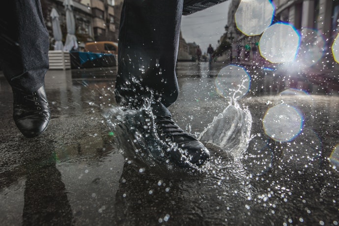 防水性は十分。水につかっても中が濡れない