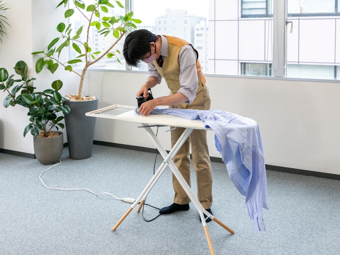 驚くほどアイロンが滑らかに動かせる。安定感も良好