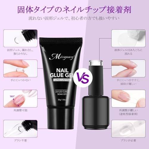 ネイルチップ接着剤 2