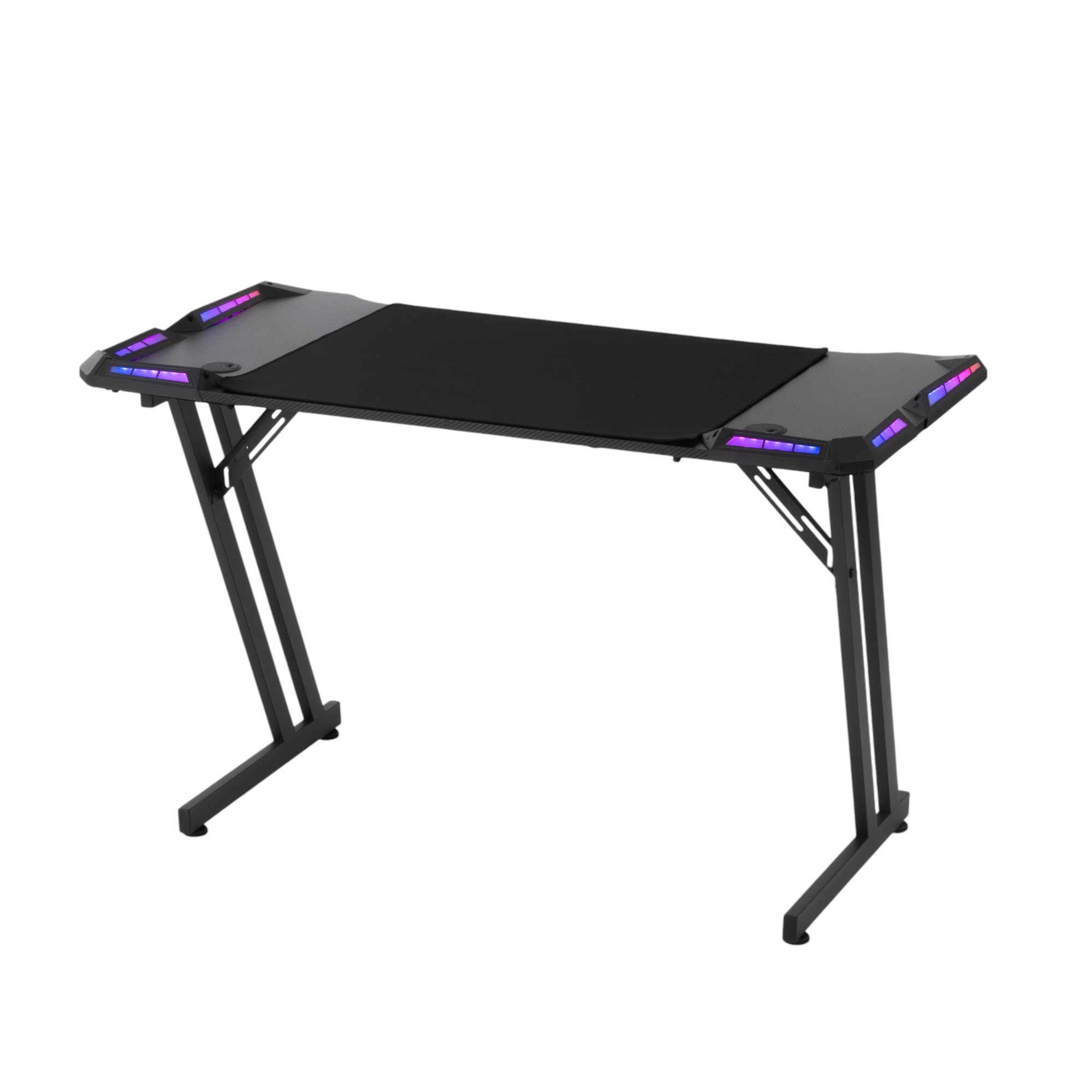 ゲーミングデスク 幅120cm奥行63cm高さ77cm RGBライティング 幅120cmの