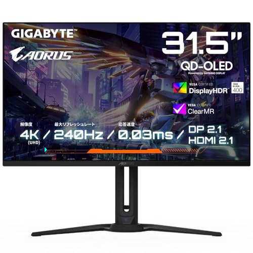GIGABYTEのモニターのおすすめ人気ランキング【2026年5月】 3
