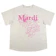 Mardi Mercredi TSHIRT TRIPLE FLOWER OATMEAL PINK 1
