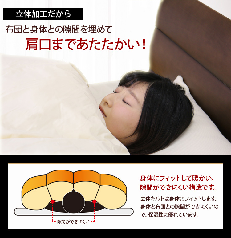 2枚合わせ羽毛布団  6