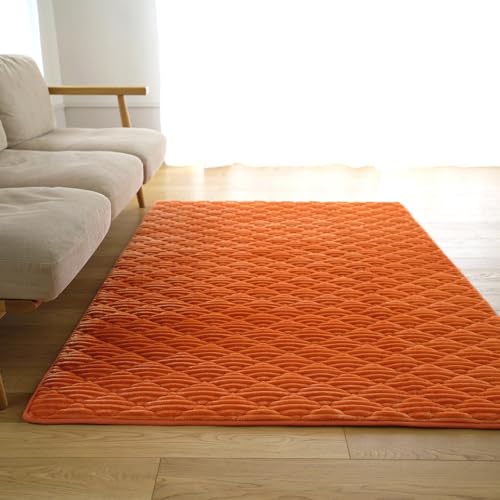 上品ローズ柄ラグマット オールシーズンOK シェニール糸 高価