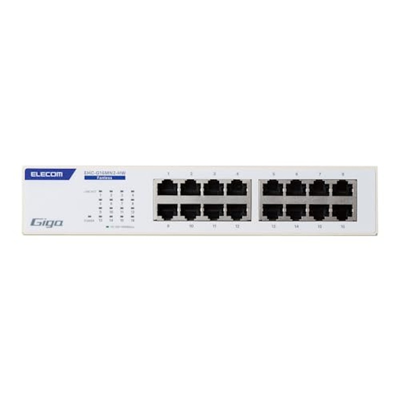 Giga対応16ポートスイッチ 金属筐体/電源内蔵 4