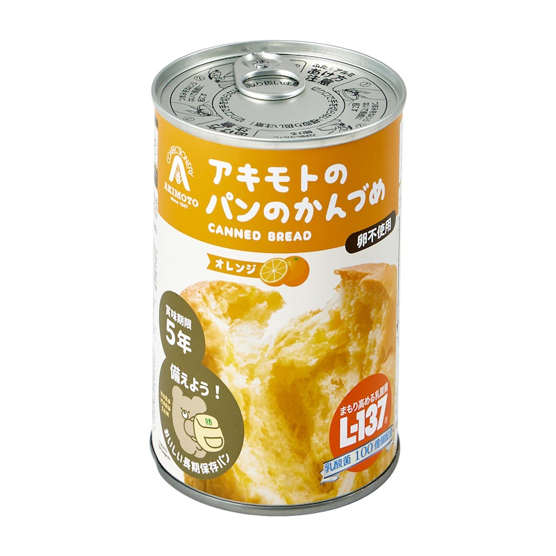 アキモトのパンのかんづめ オレンジ味 乳酸菌入り 1