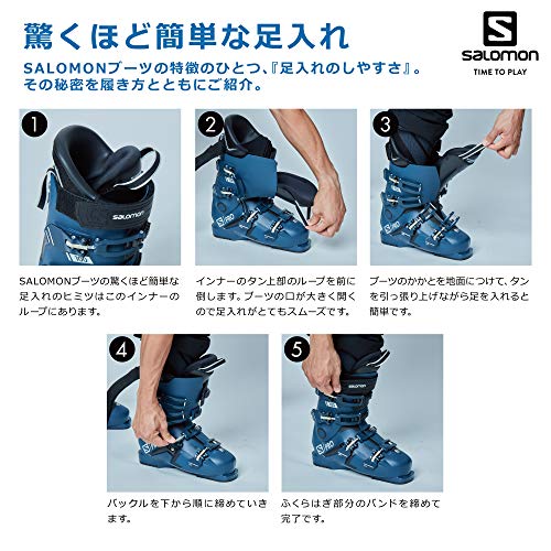 サロモン　スキー用ブーツ 青の3バックル サロモン スキー用ブーツ 青の3バックル スキーブーツ 3バックル