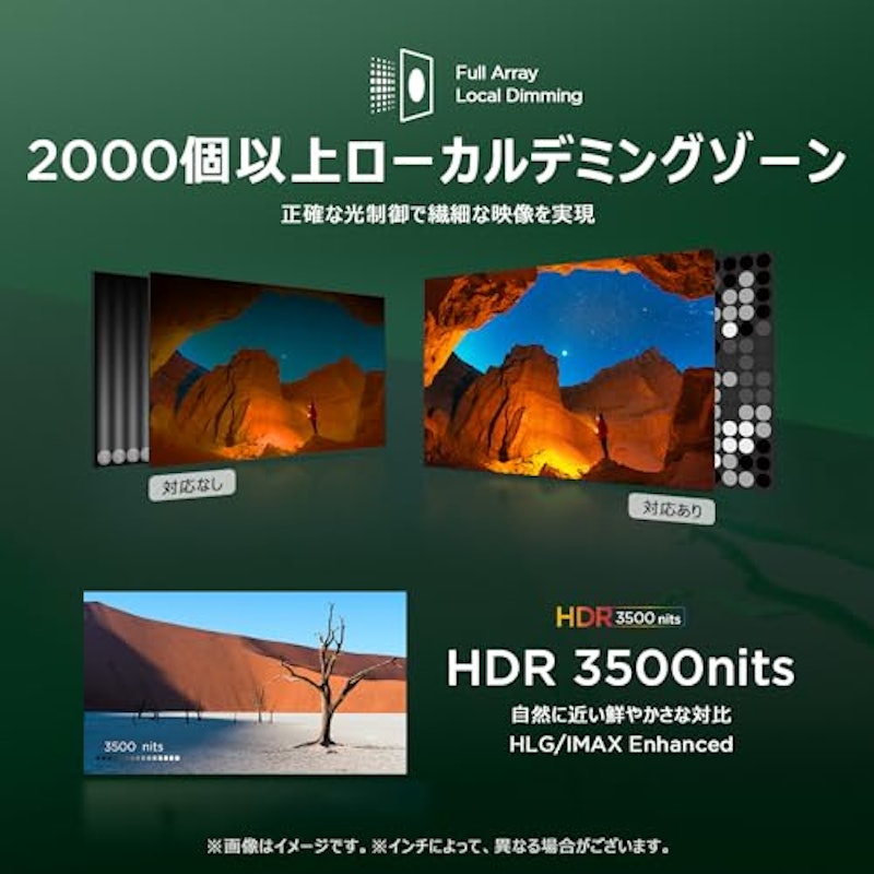 4K量子ドットMini LED 液晶テレビ 5