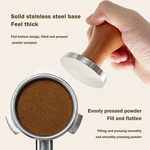 Amazon｜DeeRace ノックボックス 木製エスプレッソコーヒーノックボックス コーヒーカス収納 残渣ボックス タンパースタンド  取り外し可能なゴミ箱 タンパーホルダー タンパー台 タンピングスタンド コーヒータンピングホルダー かす入れ 51mm/53mm/58mm  コーヒー用品 