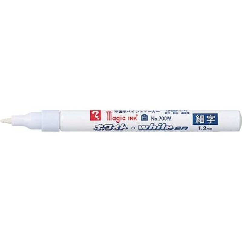 マジックインキ ホワイト・white SR 細字 1