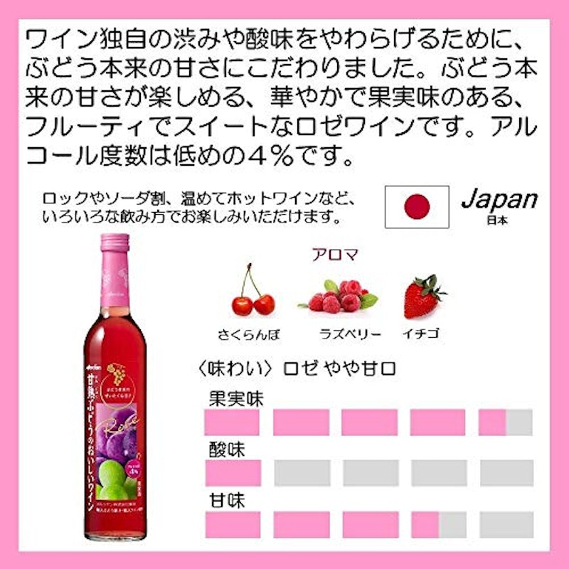 甘熟ぶどうのおいしいワイン&ギュギュッと搾ったサングリア 6本セット 4