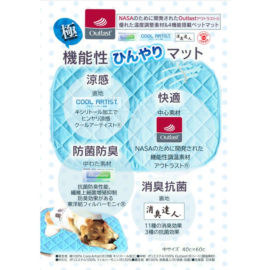 ペット用 ひんやりマット 大理石クールマット Lサイズ 4枚セット 犬用