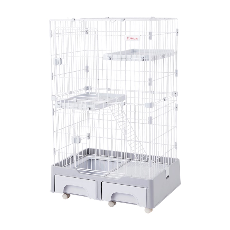 ネオリード CAT TOWER STADIUM トイレ付きキャットケージ にゃん箱1号 ネオリード CAT TOWER STADIUM トイレ付きキャットケージ にゃん箱1号