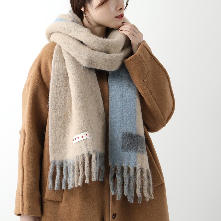 Marni オレンジ アルパカ マフラー Marni オレンジ アルパカ マフラー