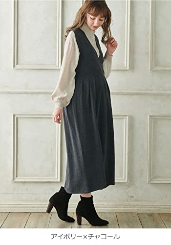 ANGELIEBE 2WAYタートルネックニット＆カシュクールジャンパースカート 3