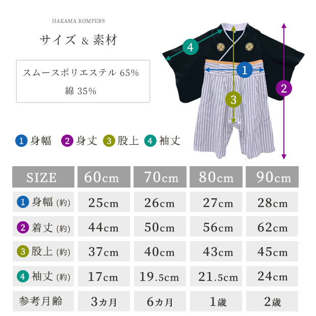 grattis 袴風ロンパース 12