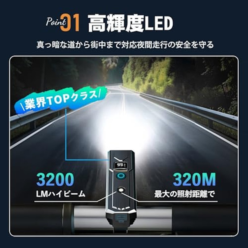 自転車ライト 3