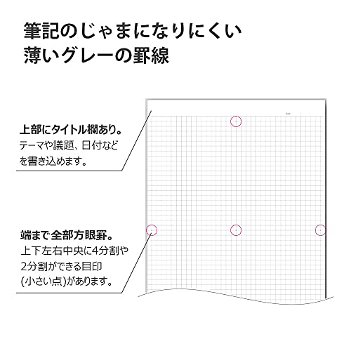 キャンパスノート 方眼罫  3