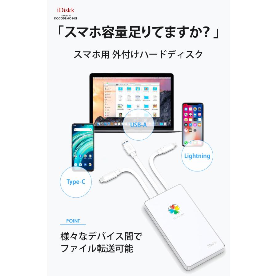 iPhone iPad 外付けハードディスク 3