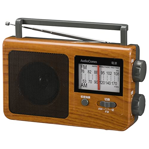 見やすい ポケットラジオ コンパクト ミニ AM FM - ラジオ・コンポ