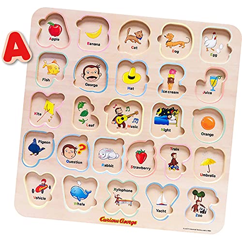 おさるのジョージ 木製アルファベットパズル 2