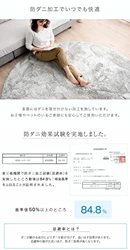 洗えるシャギーラグ 6