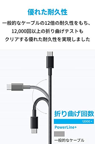 高耐久ナイロン USB-C & USB-A ケーブル 2